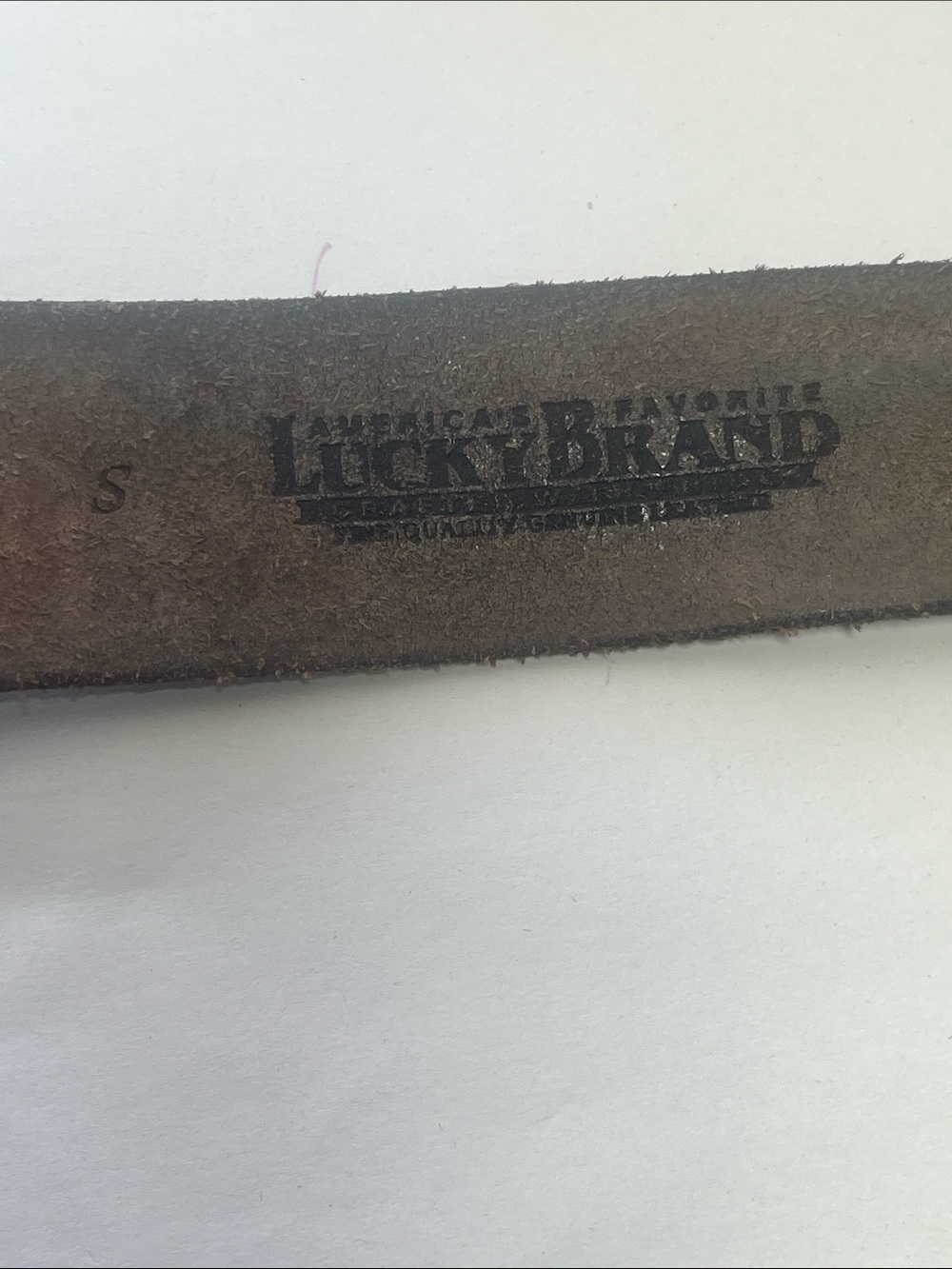 Lucky Brand Studded Leather Belt in Distressed Brown with Silver Hardware - Picture 5 of 11